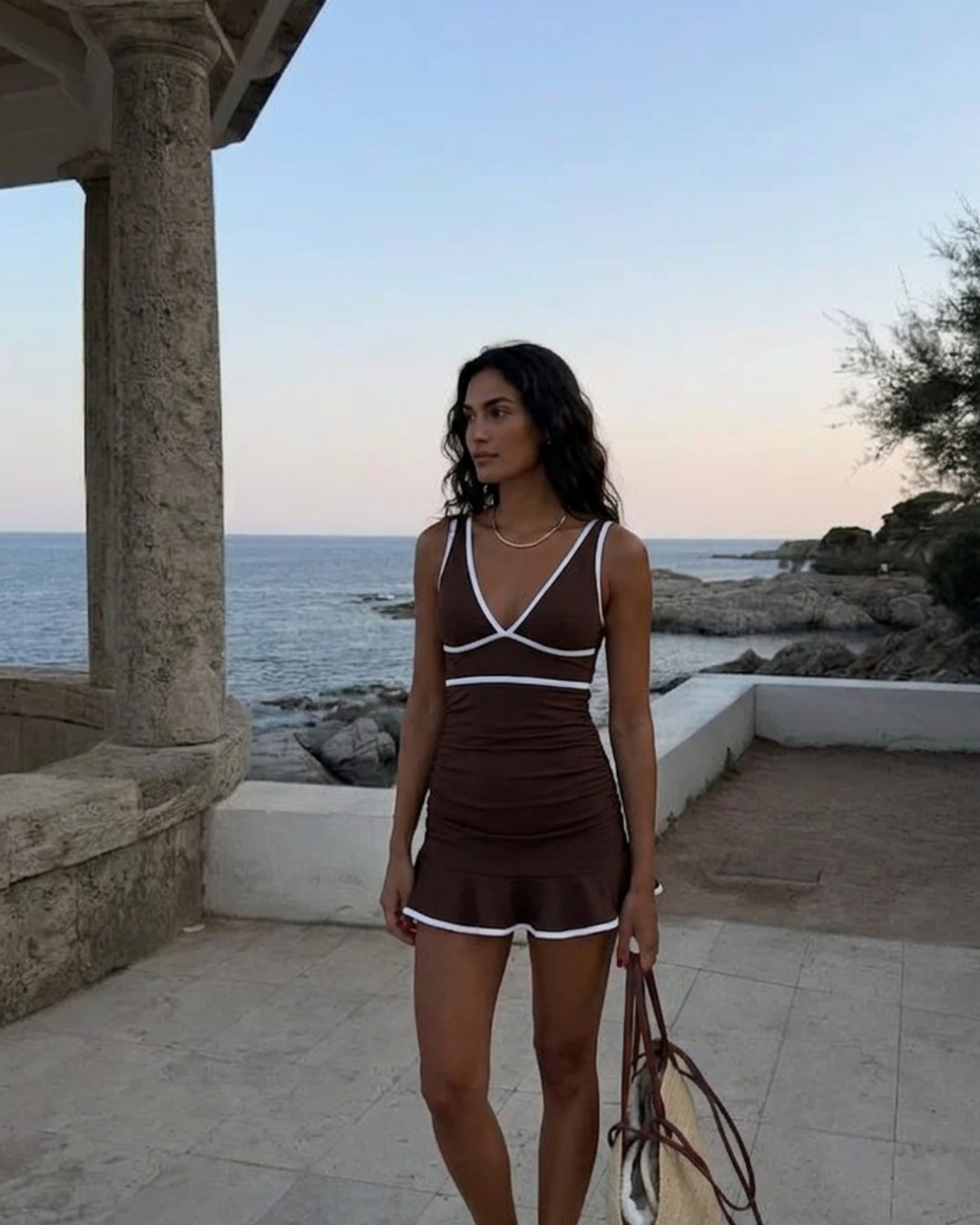 Opéra - Dark Chocolat - Blanc Sabs Swimwear
